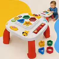 Mesa Infantil Mesinha Didática Divertida Brinquedo Crianças Educacional Bebê Atividades de Montar Interativa