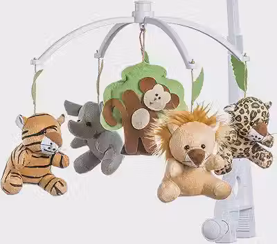 Jheppbay Móbile Berço Bebê Musical e Giratório Animais da Floresta