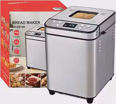 Máquina de Pão Caseiro Automática Elétrica com Timer Programável para Uso Doméstico (220v)