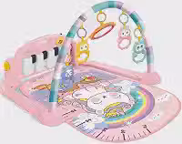 Tapete de Atividade Musical Piano Interativo Unicórnio Wakaii