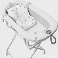 Banheira para Bebê Encanto com Almofada de Apoio Ninho e Suporte BRINKANTO