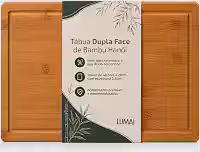 LUMAI Tábua de Corte de Bambu Hanói para Cozinha e Churrasco