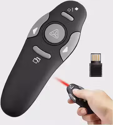 Passador de Slides Sem Fio Controle Caneta Remoto Power Point Profissional Notebook