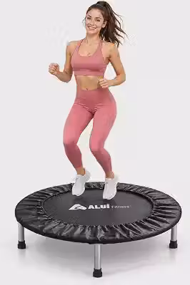Aluí Fitness Mini Trampolim Jump Pula-Pula Profissional Treino Exercícios Aeróbicos Academia Cama Elástica 20 Molas Suporta 200kg Diâmetro 90cm Com Capa Saia