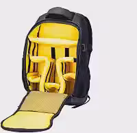 Mochila Fotográfica Fuzy II DSLR Note Tripé - Crazy Bolsas