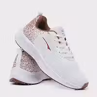 Tênis Feminino de Academia Caminhada Treino Corrida Leve Confortável Esportivo Branco