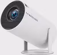 Magcubic Mini Projetor Portatil 5G Wifi 6 BT 5.0, Projector 4K 1080P Full HD Suporte 8000 Lumens, Projetor Led Auto de Correcção Trapezóide Horizontal, 180°Girável Projector para Telefónico