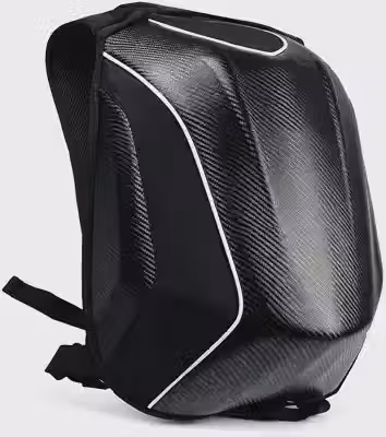 Mochila moto impermeável resistente com porta capacete rígido, espaçosa para motociclista e notebook