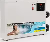 Aquecedor de piscina 11KW 220V, aquecedores elétricos de piscina de hidromassagem, termostato com tela sensível ao toque para banheiras e piscinas acima do solo SPA (1)
