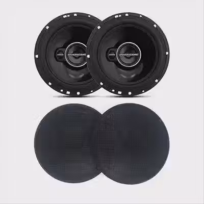 Aurum Kit Hurricane 120W Par Alto Falante 6 Polegadas Triaxial + Tela 6 Polegadas Tipo Pioneer Cor Preta para Carro TNT Full Som Automotivo