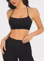 Top Academia Feminino Sutiã Esportivo Top com Bojo Yoga Treino Fitness Feminino com Alta Sustentação