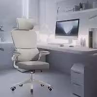 Cadeira de escritório com design ergonômico conforme NR-17, suporte lombar independente, malha respirável e encosto de cabeça ajustável,Python Fly (Cinza)