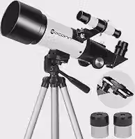Telescópios, telescópio para crianças e adultos iniciantes, abertura de 70 mm 400 mm comprimento do foco telescópio de viagem com suporte AZ para observar a lua e a paisagem