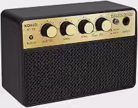 KOKKO Amplificador de Guitarra Elétrica Portátil com Bateria Recarregável, Bluetooth, Entrada AUX, Saída para Fones, 10W de Potência, Design Compacto Ideal para Prática em Casa, Estúdio e Viagens