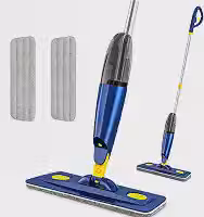 Mop Spray 360° com Reservatório 400 ml e 2 Panos Espessos e Laváveis