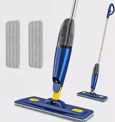 Mop Spray 360° com Reservatório 400 ml e 2 Panos Espessos e Laváveis