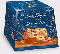 Panettone Recheado Doce de Leite Com Gotas de Chocolate Santa Edwiges 500g