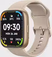 Bettdow SmartWatch, relogio smartwatch com Ecrã tátil e Alexa, à prova d'água IP68, relogio feminino e masculino, com 100+ modo esportivo e recebimento de notificações(rosa)