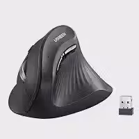 UGREEN Mouse Ergonômico Vertical Sem Fio 5 Botões Clique Silencioso