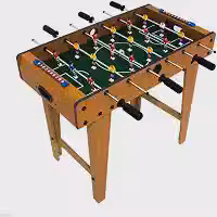 Mini Mesa Pebolim Infantil Totó Pé Alto 60 cm 18 Jogadores