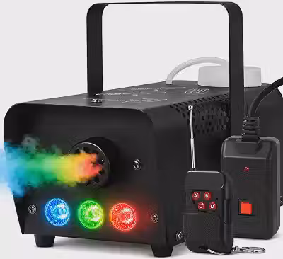 Briwax Máquina de Fumaça Profissional 700W DMX Alta Performance com Controle Sem Fio e LED RGB para Festas, Show, Eventos e Djs (110v)