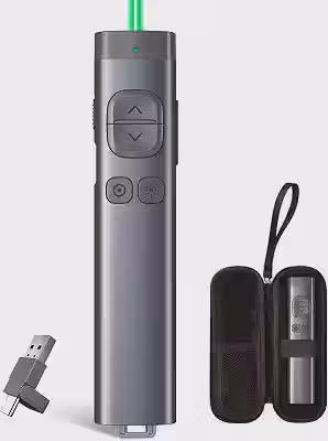 N97s Passador de Slides com Ponteiro Laser verde, Apresentador Sem Fio