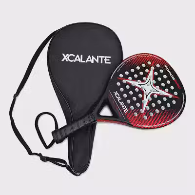 Raquete de Padel Profissional em Carbon Tech Com Capa Protetora Para Iniciante e Intermediário