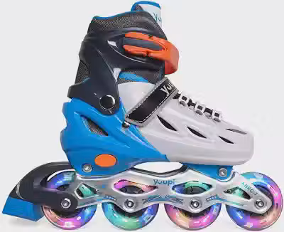 Patins Roller Inline Ajustável Azul M 34-37 Yuupi