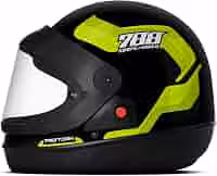 CAPACETE FECHADO PRO TORK SPORT MOTO 788 PRETO - AMARELO TAM. 58