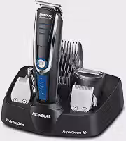 Aparador de Pelos Super Groom 10, Mondial, Preto/Azul, 6W, Bivolt - BG-03