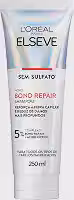 L'Oréal Paris Elseve Bond Repair Shampoo Reparação Molecular com Ácido Cítrico, Limpeza Suave Sem Sulfato, Reconstrói Ligações e Devolve Força aos Cabelos Danificados, 250ml