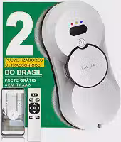 Robô Limpa Vidros Lilin HCR10, Limpeza de Janelas Automática, Bivolt, com Controle Remoto e App, Compatível com Amazon Echo