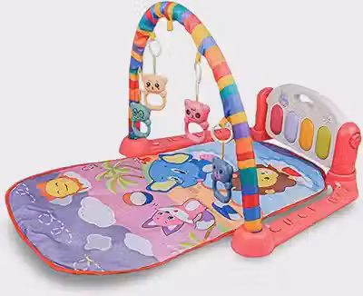 Centro de Atividades Infantil com Piano Musical, Tapete Educativo, Arco com Brinquedos, Sons e Luzes – Diversão e Estímulo para Bebês 2M+