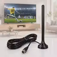 Antena Digital Interna Externa TV Cabo 5 Metros Sinal HD UHF VHF Instalação Prática Recepção Estável