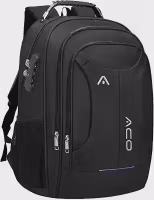 Mochila Masculina Feminina para Notebook 17' Executiva – Impermeável, Antifurto, USB e Fone, Alça Reforçada de Aço, Escolar, Faculdade, Trabalho, Viagem, Grande, Confortável, Premium'