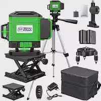 Nivel Laser 8/12/16 Linhas Verde com Tripé Ajustável (8 Linhas)