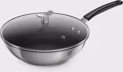 Frigideira Wok Aço Inox Antiaderente Electrolux 28cm c/Tampa