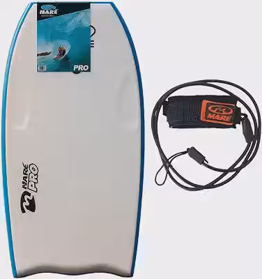 Prancha Bodyboard Maré Pró Semi Profissional com Leash 100cm
