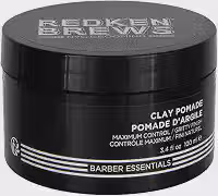 Redken Brews Maneuver, Pomada Capilar Masculina para Todos os Tipos de Cabelo, Acabamento Levemente Brilhante, Fixação Média e Flexível com Malte Artesanal, 100ml