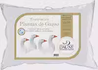 Travesseiro Daune 100% Plumas de Ganso 0.50x0.70m Branco