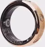 Zopsc Smart Ring Fitness Tracker Com Strass, Bluetooth Remote Camera Shutter IP68 À Prova de Água Step Counter Activity Tracker para Mulheres Homens. (8#)