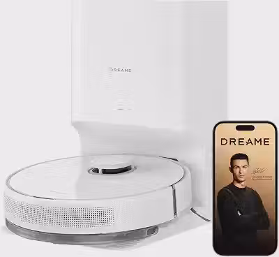 DREAME D15 Plus Robô Aspirador e Passa Pano com Autoesvaziamento, Sucção 13.000 Pa, Limpeza de Carpetes, Desvio de Obstáculos, Minimiza Enroscos, Limpeza para Pets, Bateria 5200mAh, 127V