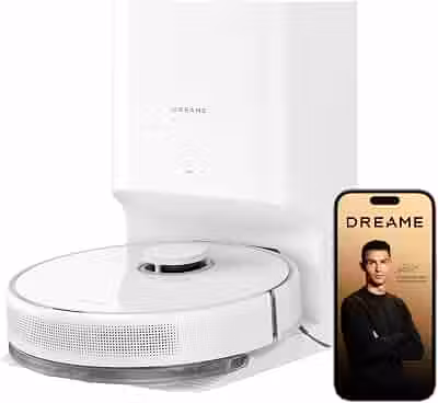 DREAME D15 Plus Robô Aspirador e Passa Pano com Autoesvaziamento, Sucção 13.000 Pa, Limpeza de Carpetes, Desvio de Obstáculos, Minimiza Enroscos, Limpeza para Pets, Bateria 5200mAh, 127V