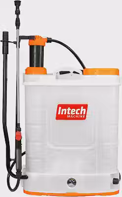 Pulverizador 20l Costal Bateria Elétrico e Manual GPM2000 Intech Machine, Laranja