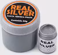 Pasta Térmica Prata Para Processador Pc Notebook Alto Desempenho Real Silver 20g