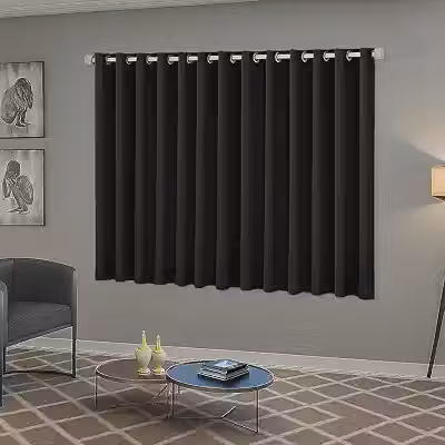 Cortina Blackout Quarto Sala e Janela 2,20m x 1,30m Solaris Preto