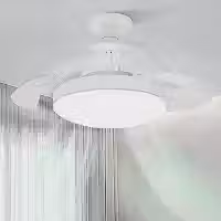 Airwit Ventilador de Teto E27 40 cm Bivolt Branco com Controle Remoto