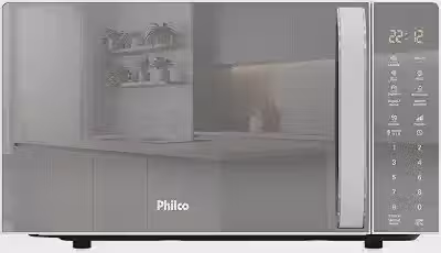 Micro-ondas Philco 20L Espelhado Pintura Limpa Fácil PMO24E 127v