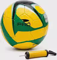 Bola de Futebol PVC Reforçado Tamanho 5 – Society, Campo e Recreação Infantil e Adulto, Costura Dupla Resistente + Bombar de Ar