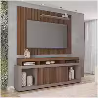 Rack E Painel Para Tv até 70 Polegadas Sun Marrom Caemmun